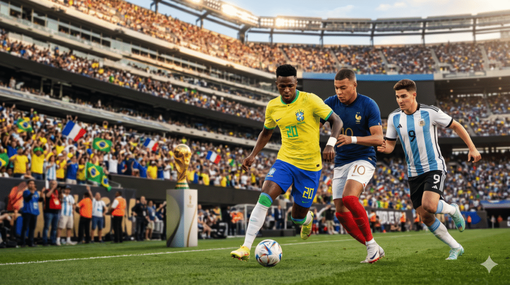 Quais são os favoritos ao tÃtulo da Copa do Mundo 2026: Por que o Brasil está (ou não) à frente de França e Argentina?